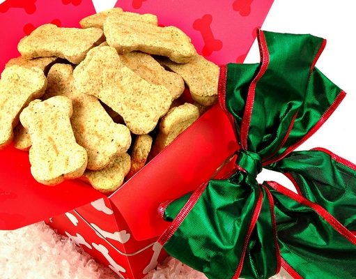 Homemade Christmas Dog Treat Recipe with Pumpkin Seeds & Cranberries Christmas Dog Treat Recipe