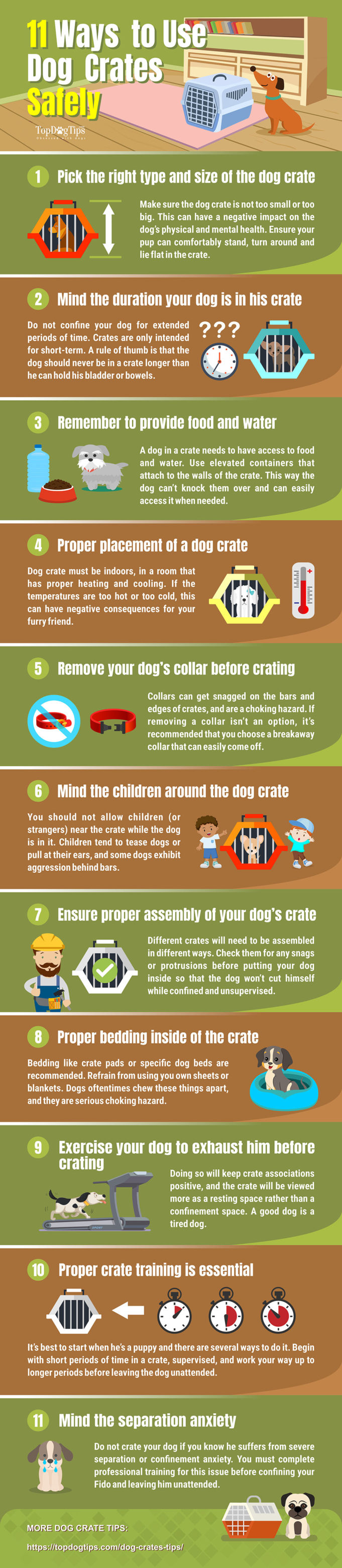11 Dog Crate Safety Tips [Infographic] – Top Dog Tips