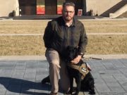 Decorated Marine Retired Accompanied by Canine Companion Decorated Marine Retired Accompanied by Canine Companion