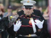 Emotional Farewell Ceremony Held for a Dying Marine Dog Emotional Farewell Ceremony Held for Marine Dog