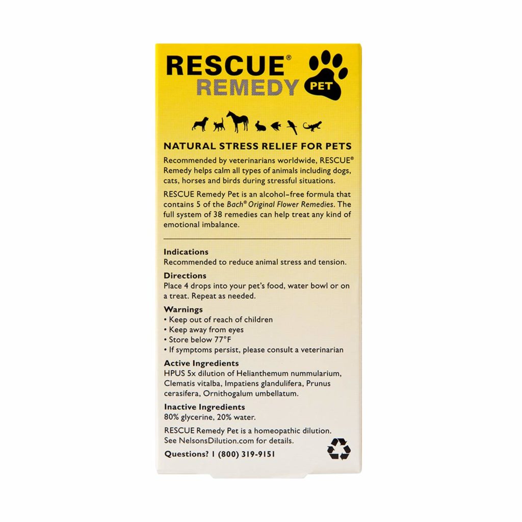 Review Rescue Remedy for Pets Natural Stress Relief