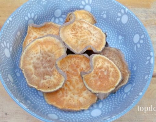 Recipe: Sweet Potato Dog Treats sweet potato dog treats recipe image
