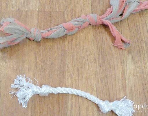 DIY Dog Rope Toy: 3 Cheap Ideas DIY Dog Rope Toy