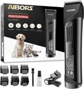 AIBORS Dog Clippers for Grooming for Thick Coat